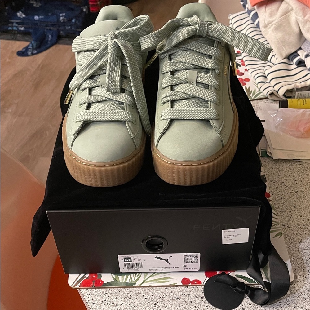 Fenty Puma Women's Sneakers in Green Fog NEW!